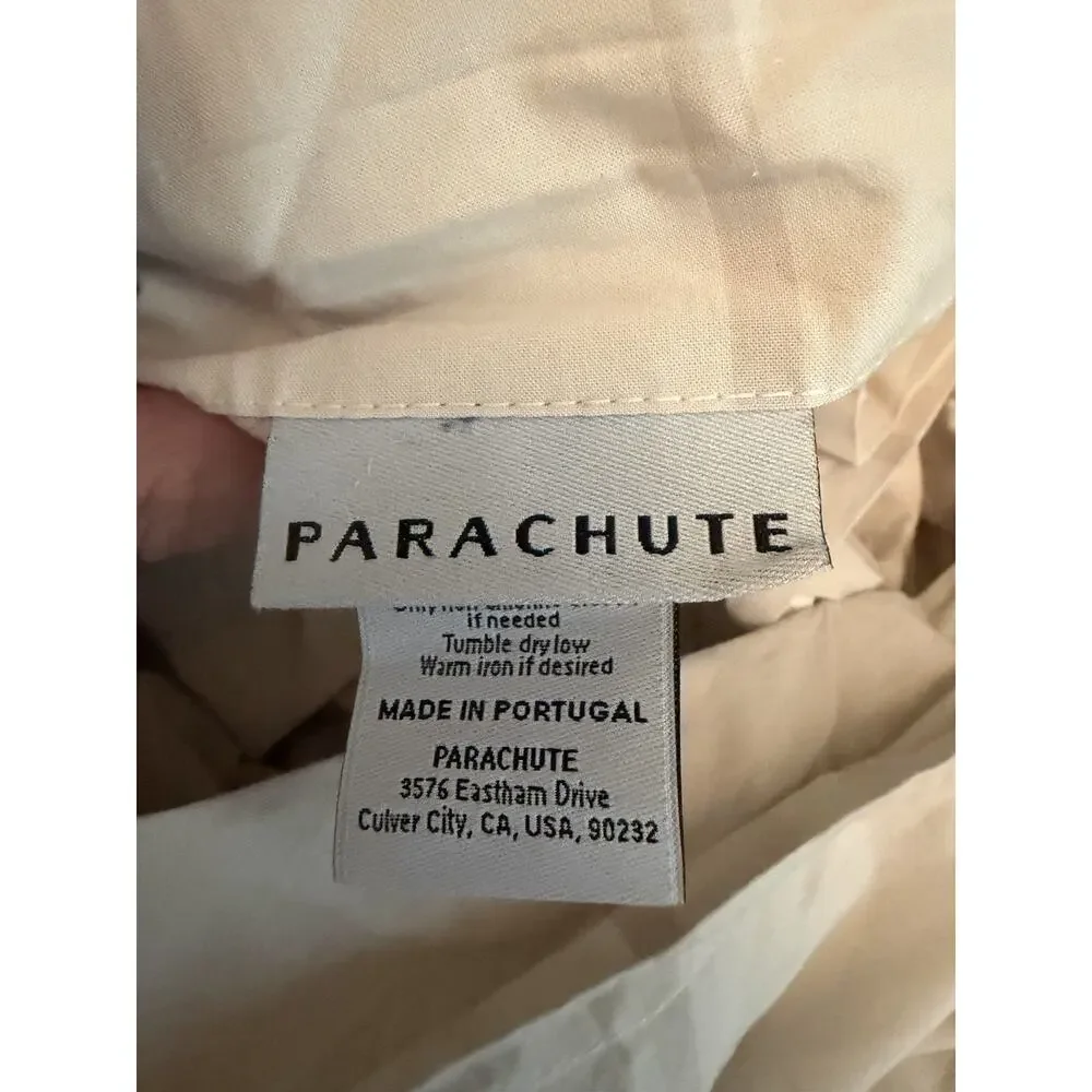 Parachute Brushed Cotton Duvet Cover Cream/ivory Cal King/King $260 NEW